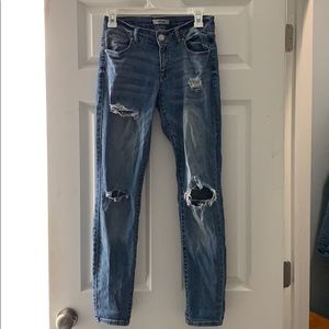 Distressed denim Jeans